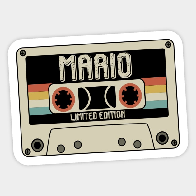 Mario - Limited Edition - Vintage Style Sticker by Debbie Art